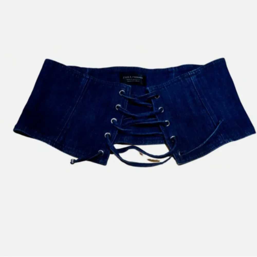 Zara corset blue